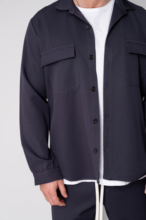 Set Camasa cu buzunare si pantalon lung Grey Anthracite III [4]