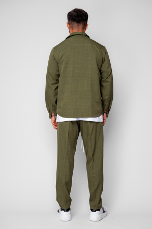 Set Shirt with pockets and long pants Khaki [3]