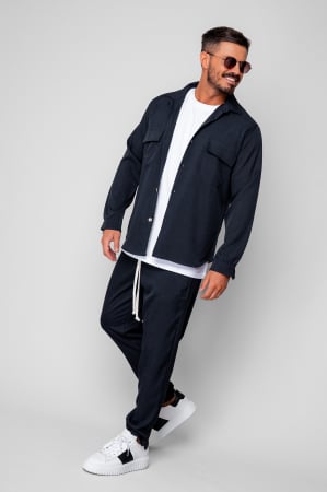 NEW - Set Shirt with pockets and long pants Navy