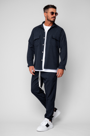 Set Shirt with pockets and long pants Navy [1]