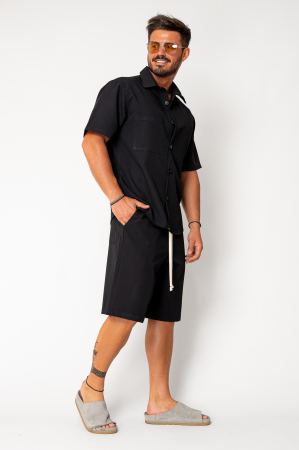 Set shirt and short pants Black [2]