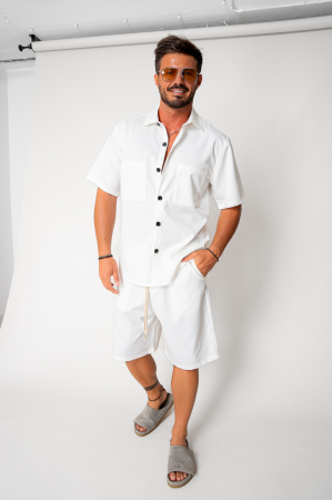 Summer Sets - Set shirt and short pants White