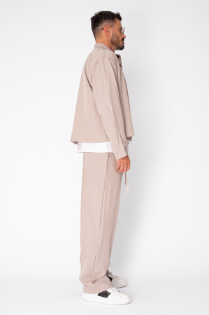 Set Camasa cu nasturi si pantalon lung Beige [2]
