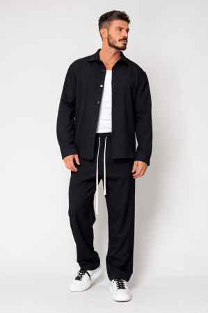 Set Button-down shirt and long pants Black II [1]