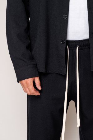 Set Button-down shirt and long pants Black II [4]