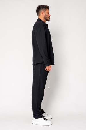 Set Button-down shirt and long pants Black II [2]