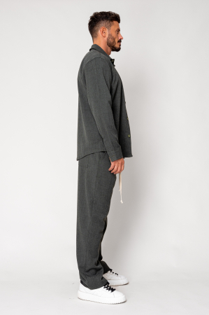 Set Button-down shirt and long pants Grey Anthracite [2]