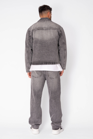 Set button-down shirt and denim trousers Grey [5]