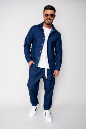 NEW - Set Maxwell Shirt and long pants Premium edition Blue