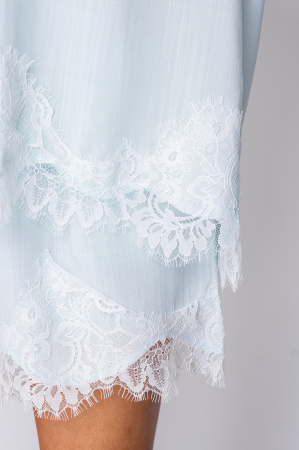 Mint Lace Long Sleeve Shirt and Short Pants Set [4]