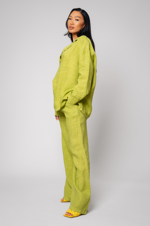 Lime Green Shirt and Long Pants Set [1]