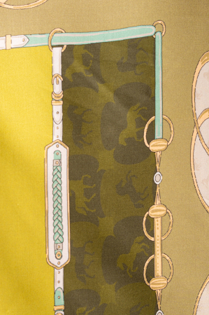 Set Shirt and Long Pants in Silk Micro Beige/Green [4]