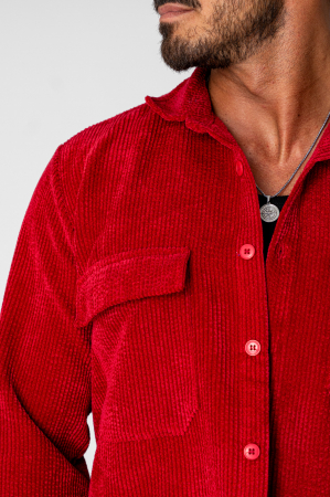 Dark Red shirt and long pants set [3]