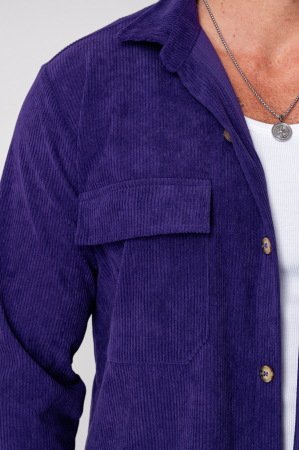 Set Camasa si pantalon lung din reiat Mauve [4]