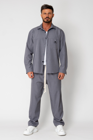 Set camasa si pantalon lung Grey [1]
