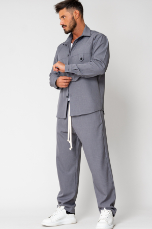 Set camasa si pantalon lung Grey [0]