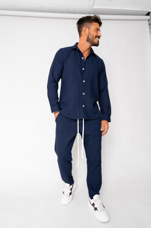SALE - Set Shirt and long pants Navy New