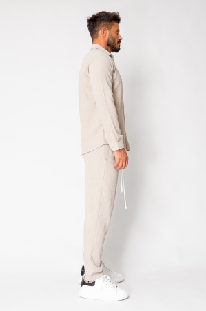 Set Shirt and long pants Beige New [2]