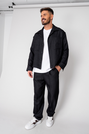 Seturi Imbracaminte - Set Camasa si pantalon lung Oversized Black