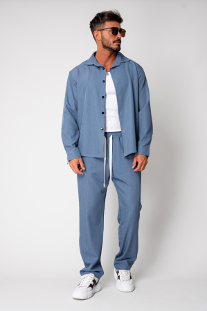 Set camasa si pantalon lung Premium Edition Blue New [1]
