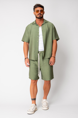 Set shirt and shorts Dark Olive [1]