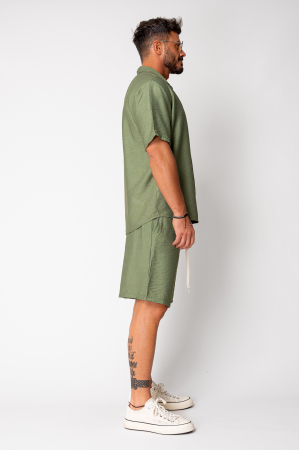 Set shirt and shorts Dark Olive [2]