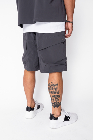 Set camasa si pantalon scurt din fas Grey Anthracite [5]