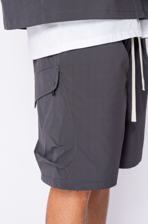 Set camasa si pantalon scurt din fas Grey Anthracite [4]