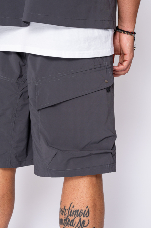 Set camasa si pantalon scurt din fas Grey Anthracite [6]