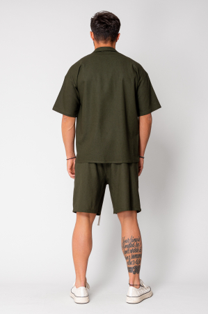 Island Mood shirt and short pants set Khaki [3]