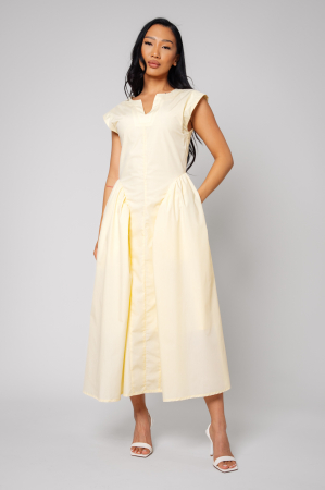 Rochii si Fuste - Rochie lunga Light Yellow