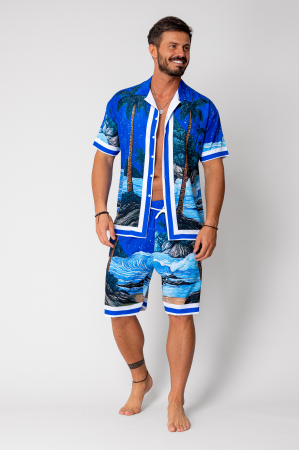 Summer Sets - Set shirt and short pants Blue
