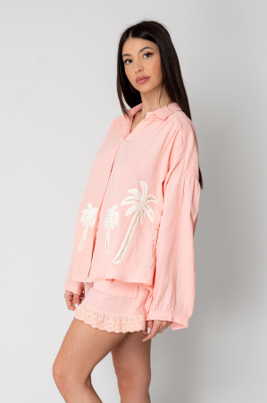Peach shirt and shorts set [2]