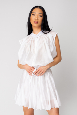 FEMEI - Set Camasa si Pantalon scurt White