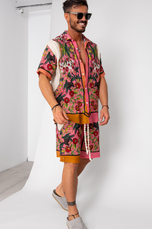 Summer Sets - Multicolored shirt and short pants set
