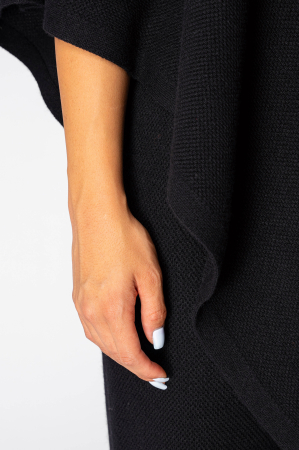 Set Capa si Pantalon lung mix de lana si casmir Black [4]