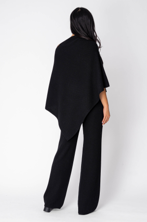 Set Capa si Pantalon lung mix de lana si casmir Black [3]