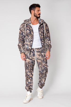 Set Cargo Camouflage Hoodie and long pants [0]
