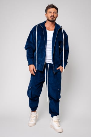 SALE - Set Cargo Hoodie and long pants Navy