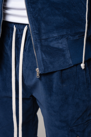Set Cargo Hoodie and long pants Navy [4]