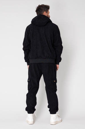 Cargo set Hoodie and long pants made of Black [2]