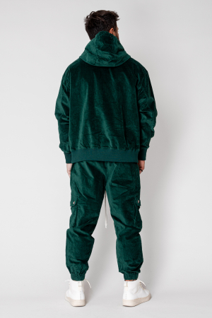 Set Cargo Hoodie and long pants Green [2]