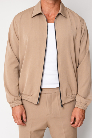 Set Caruso Jacket zipper with and long pants Beige New [5]