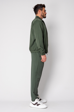 Set Caruso Jacheta cu fermoar si pantalon lung Kaki New [2]