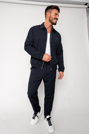 Set Caruso Jacket zipper with and long pants Navy New [1]