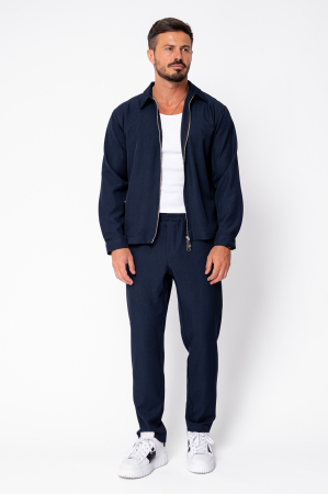 Set Zippered Jacket and Long Trousers Premium Navy [1]