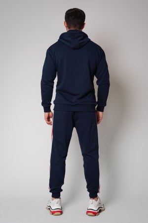 Set Cool Rock Hoody with zipper and Tapered pants New Navy [2]