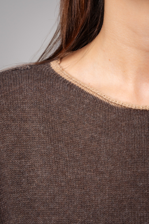 Sylvie Set Sweater and Skirt wool and cashmere Chocolate [3]