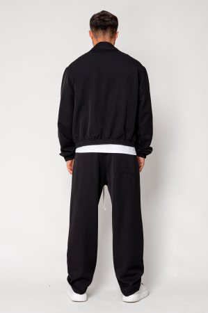 Set Dario Jacket zipper with pocket and long pants Black [3]