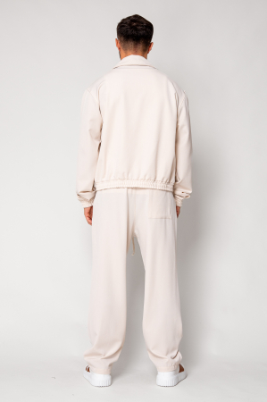 Set Dario Jacket zipper with pocket and long pants Cream [3]